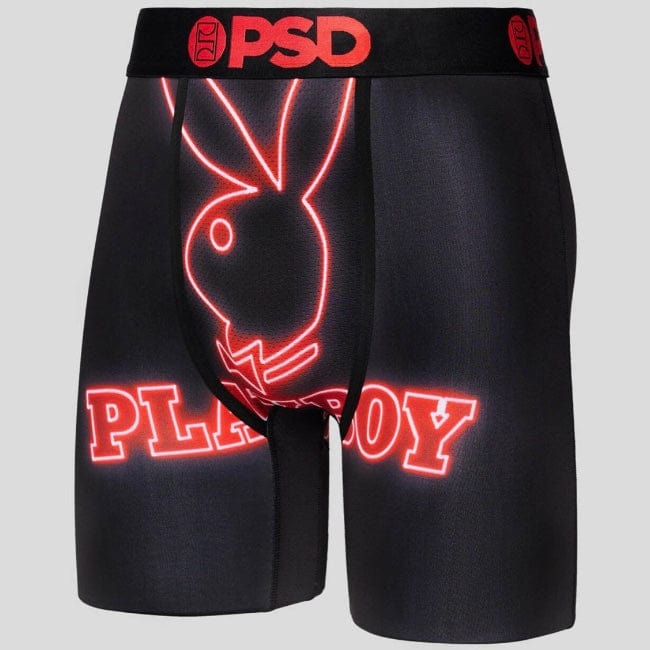 PSD Underwear Neon Playboy Sign Sports Bra - Black – Dolls Kill