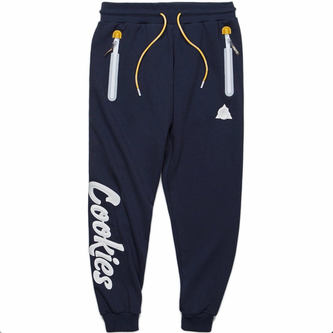 NEW COOKIES SEPTEMBER DROP! - Cookies Contraband Fleece Zipper Pockets  Sweatpants (Navy) 1560B