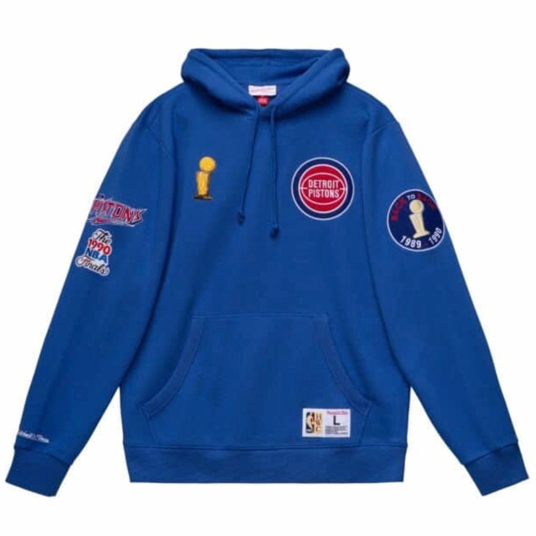 NEW Mitchell & Ness Jackets and Jersey's - Mitchell & Ness Nba Detroit  Pistons Champ City Hoodie (Royal)