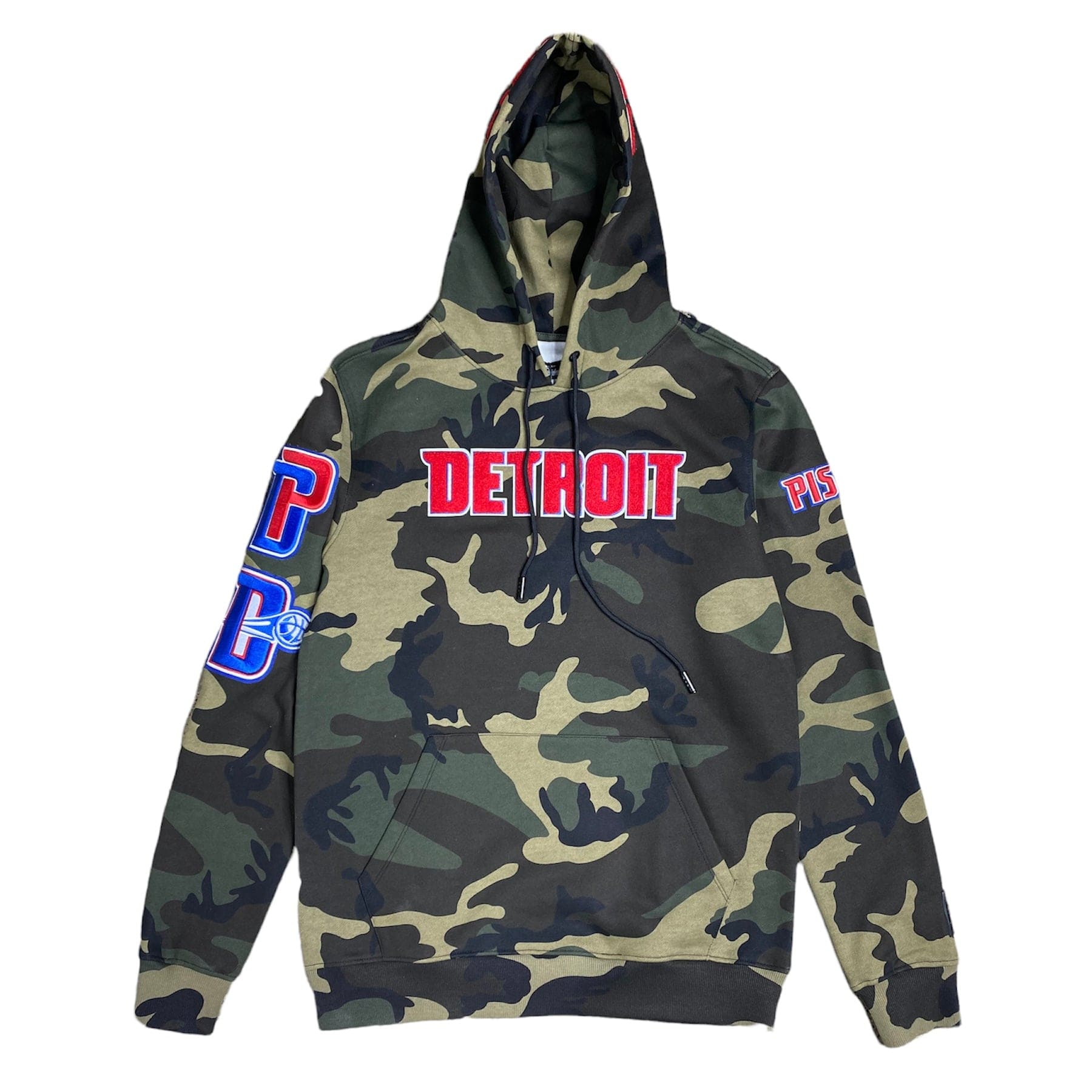 Nothin But Pro Standards ✓ - Pro Standard Detroit Pistons Logo Pullover  Hoodie (Camo) BDP5535