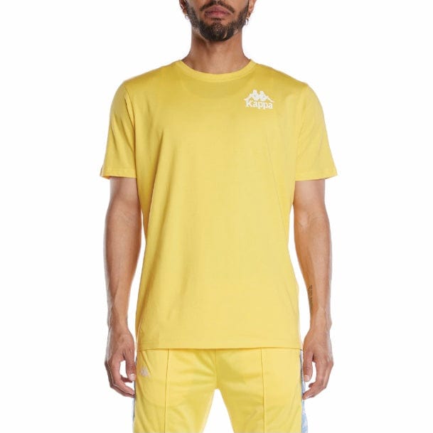 Oversigt bånd Windswept New Kappa And Sale Items - Kappa Authentic Ables T Shirt (Yellow Sand)  351B7HW