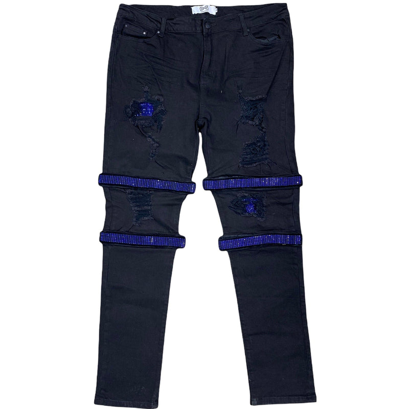 Dna Stacked Denim Jeans (Black/Blue) – City Man USA