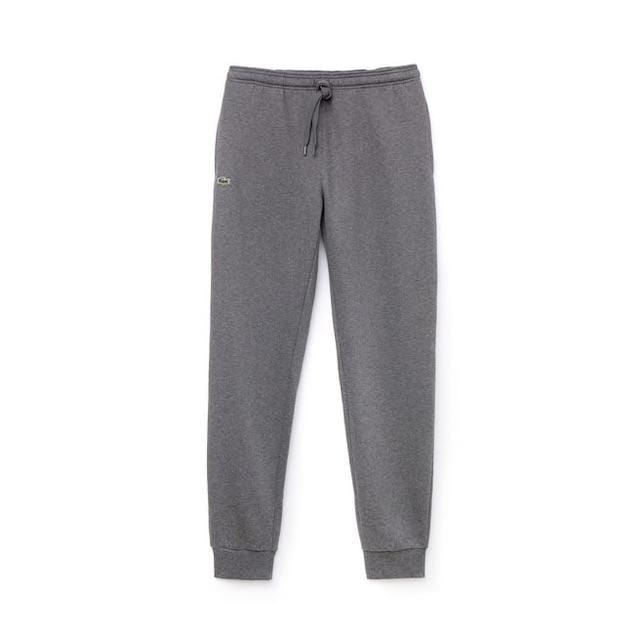 grey lacoste joggers