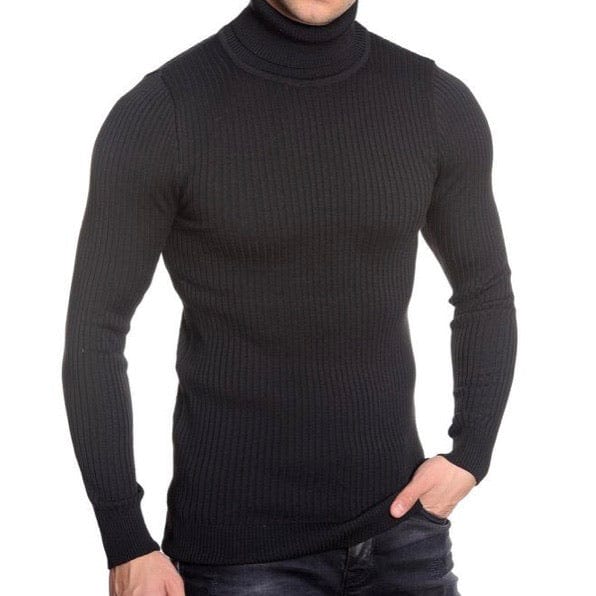 LCR Black Edition Turtleneck Sweater (Black) 1670C – City Man USA