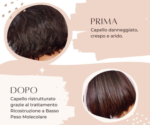 capelli rovinati trattamento ricostruzione per risolvere l'effetto crespo e arido