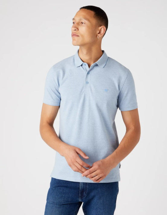 Wrangler Refined Polo Shirt - Della Robia Blu – Watson Menswear