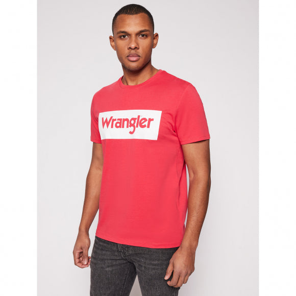 Wrangler Logo Print T-Shirt - Rococco Red – Watson Menswear