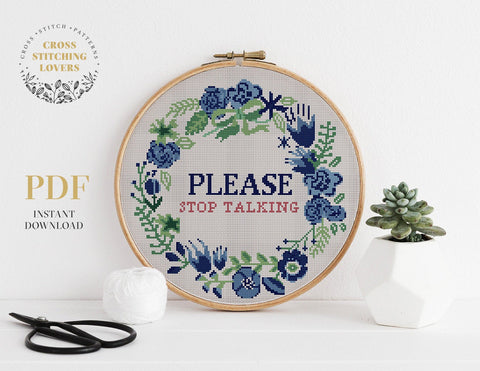 I will read books and ignore you - Cross stitch pattern – Cross Stitching  Lovers
