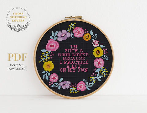 I've Got A Good Heart But This Mouse. Sarcastic Quote Cross Stitch. – Funny  Cross Stitch