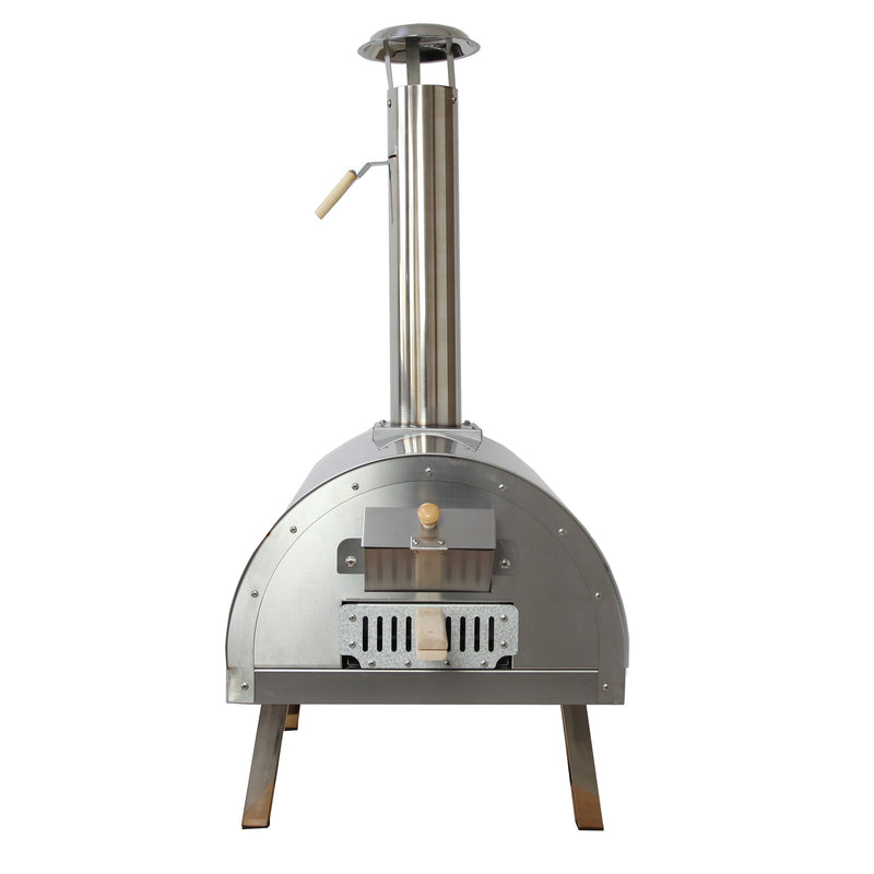 Crown stainless steel wood burning BBQ outdoor pizza oven w/Accessories 86002