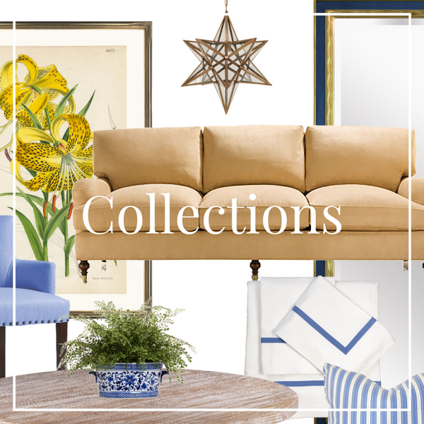 curated luxury home decor furnishings available for purchase on dixie and grace that are in colored seasonal collections