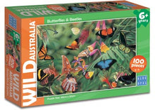 Load image into Gallery viewer, PUZZLE 100PC BOPAL BUTTERFLIES &amp; BEETLES
