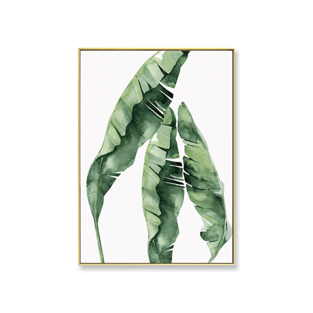 Nordic Leaves Canvas Wall Art Glamoroushangups Glamorous Hangups Ltd