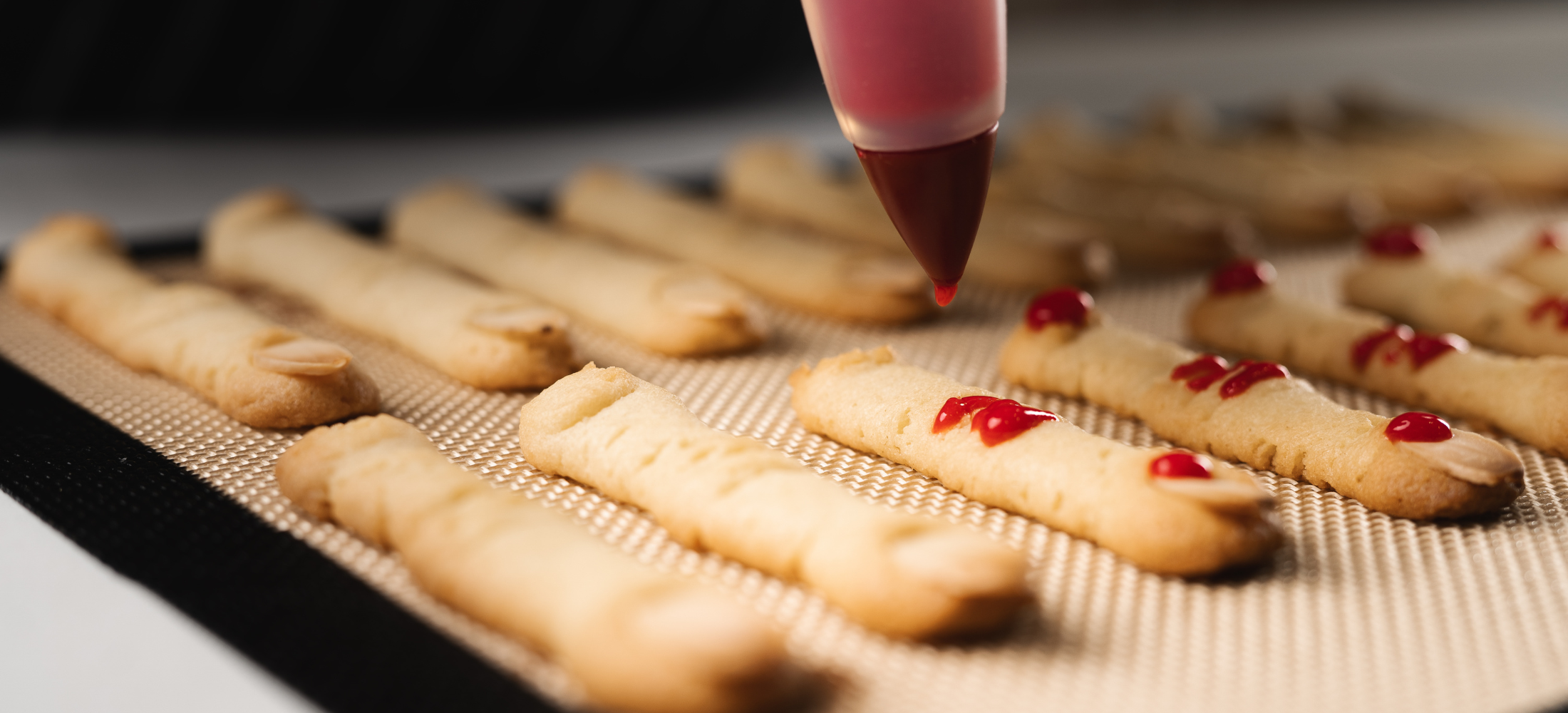 Cuisipro Bloody Finger Sugar Cookies recipe for halloween. 