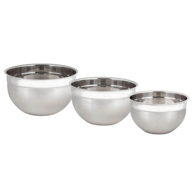 Cuisipro Stainless Steel 4 piece Measuring Cup Set 1c, 1/2c, 1/3c, 1/4c