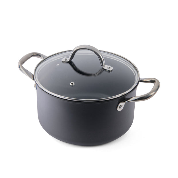 Choice 8-Piece Aluminum Cookware Set with 2.75 Qt. and 3.75 Qt. Sauce Pans,  3 Qt. Saute Pan with Cover, 8 Qt. Stock Pot with Cover, and 8 and 10