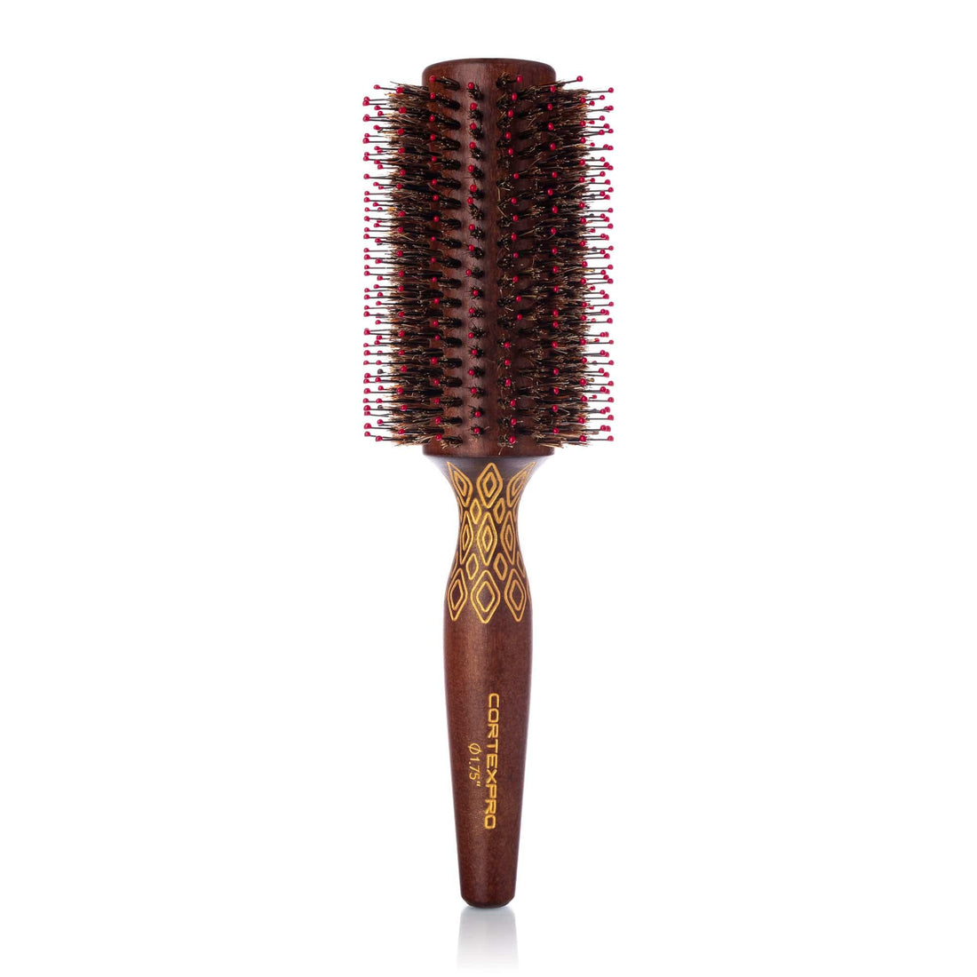 Cortex Professional 100% Boar Bristle Round Hair Brush - For Women and Men,  For All Hair Types, Round Boar Hair Brush, Natural and Soft Hair Brush 
