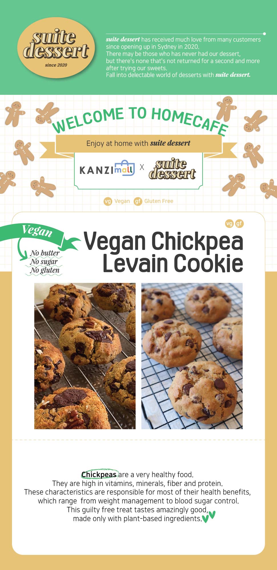 [ SYDNEY ONLY ] SUITE DESSERT-Vegan Chickpea Levain Cookie