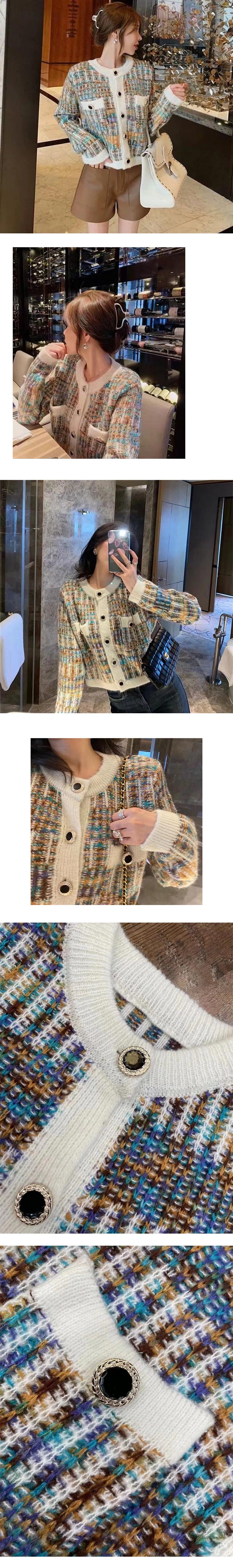 Chanel inspired Tweed cardigan