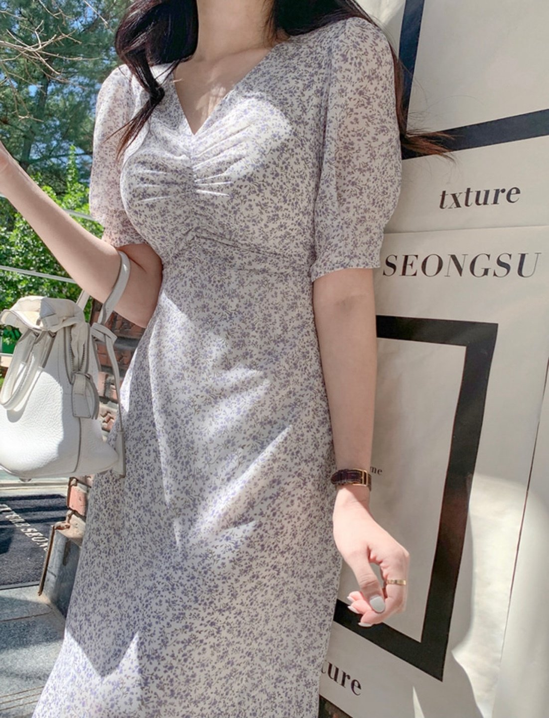 Slim Puff Dress lovely look date daily