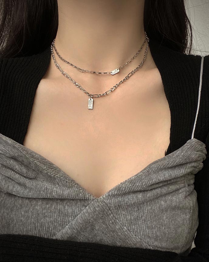 Small Love Charm Chain Necklace