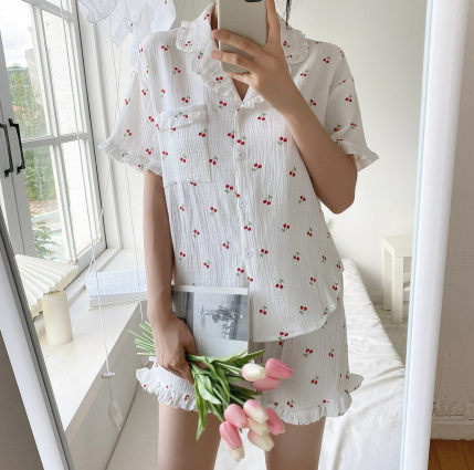 cotton candy cherry pajama