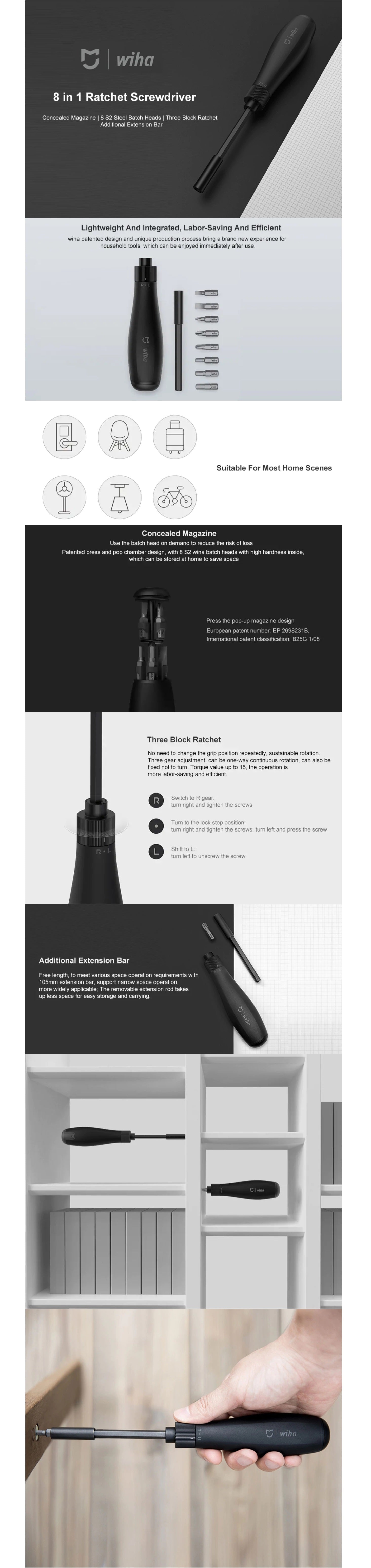 [Xiaomi] X Wiha 8 in 1 Precision Screwdriver