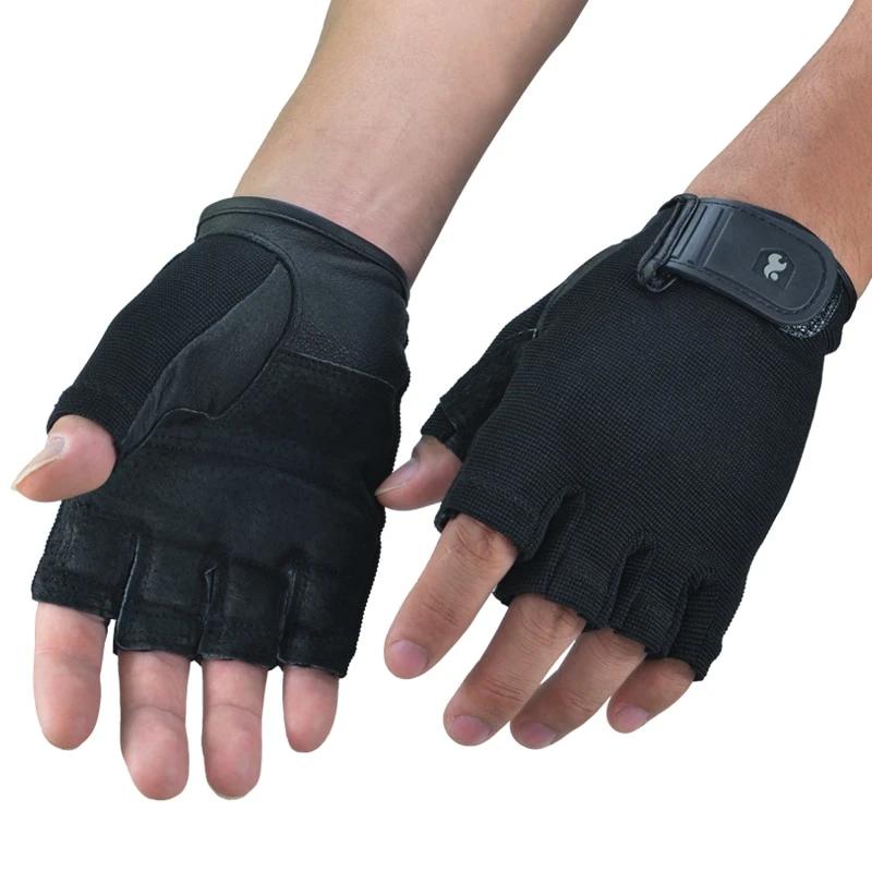 leather gym gloves