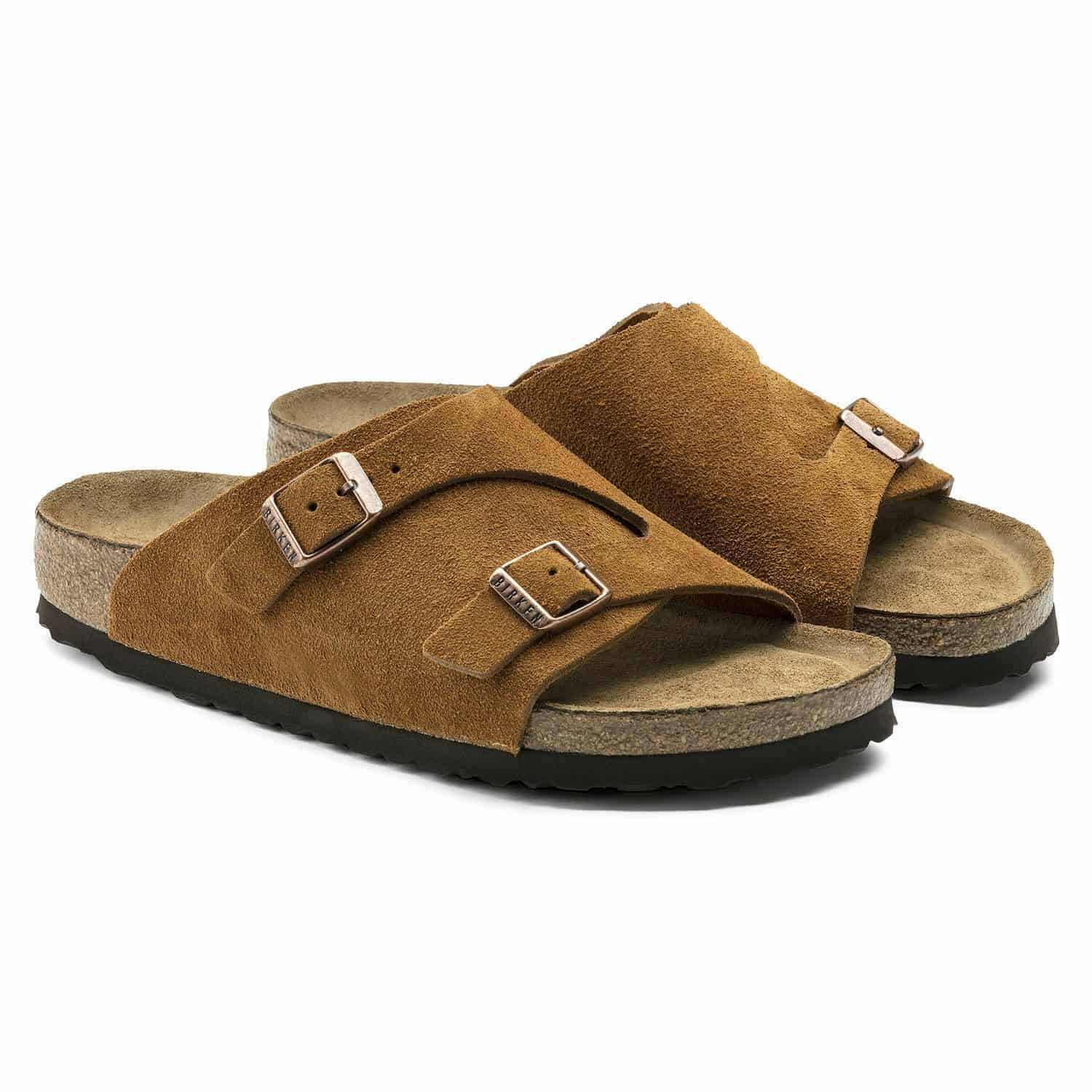 Birkenstock Zurich Suede Sandals Mink 