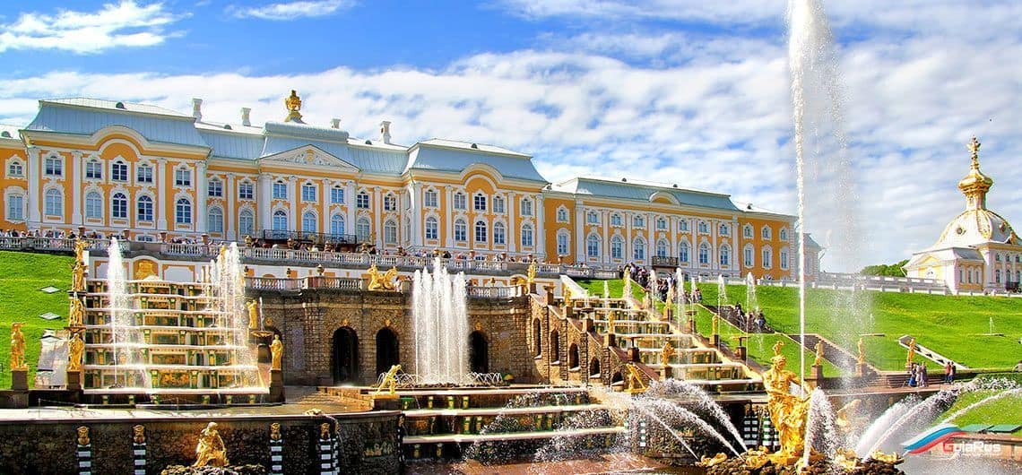 El Palacio Peterhof, Rusia