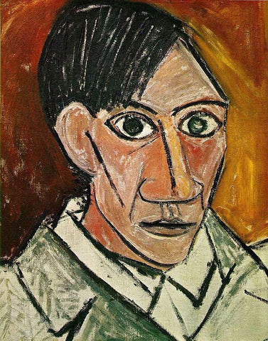 Selv -portrett av Pablo Picasso