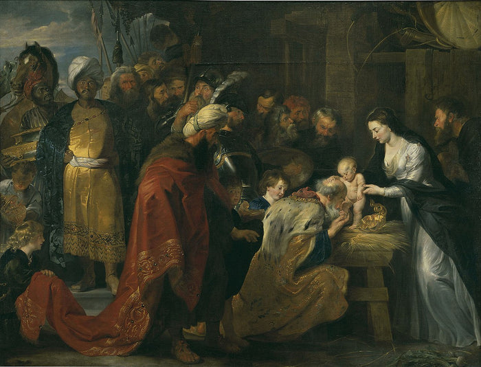 Adoración de los Reyes Magos - Rubens