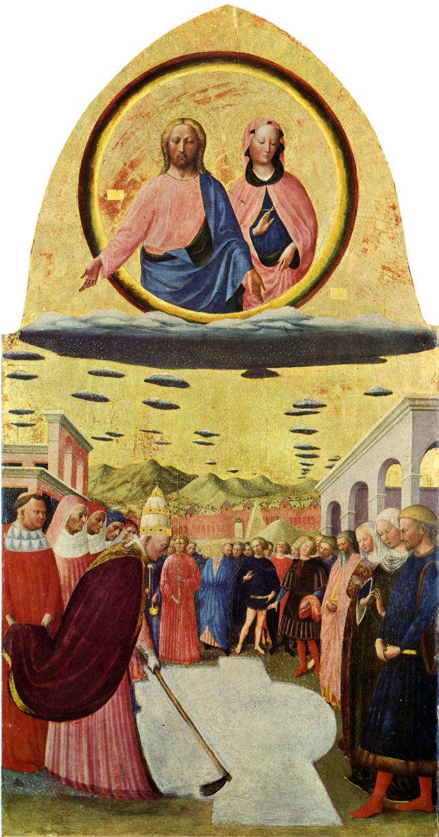 Miracolul zăpezii - Masolino da Panicale (secolul al XV-lea)