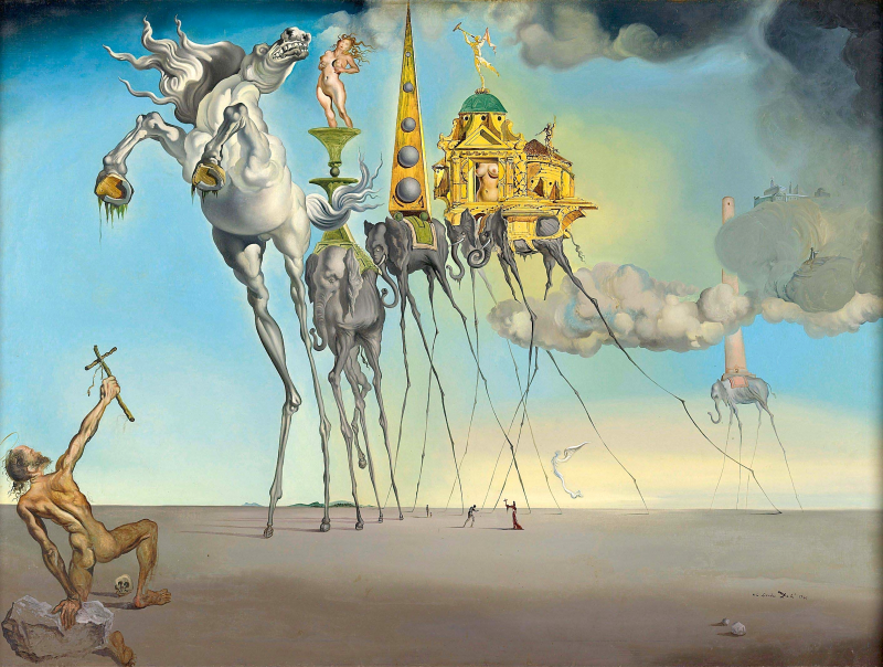 A-Tentação-de-San-Antonio-Salvador-Dali