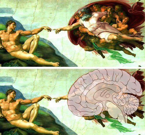 "Skabelsen af Adam" - Michelangelo (1512)