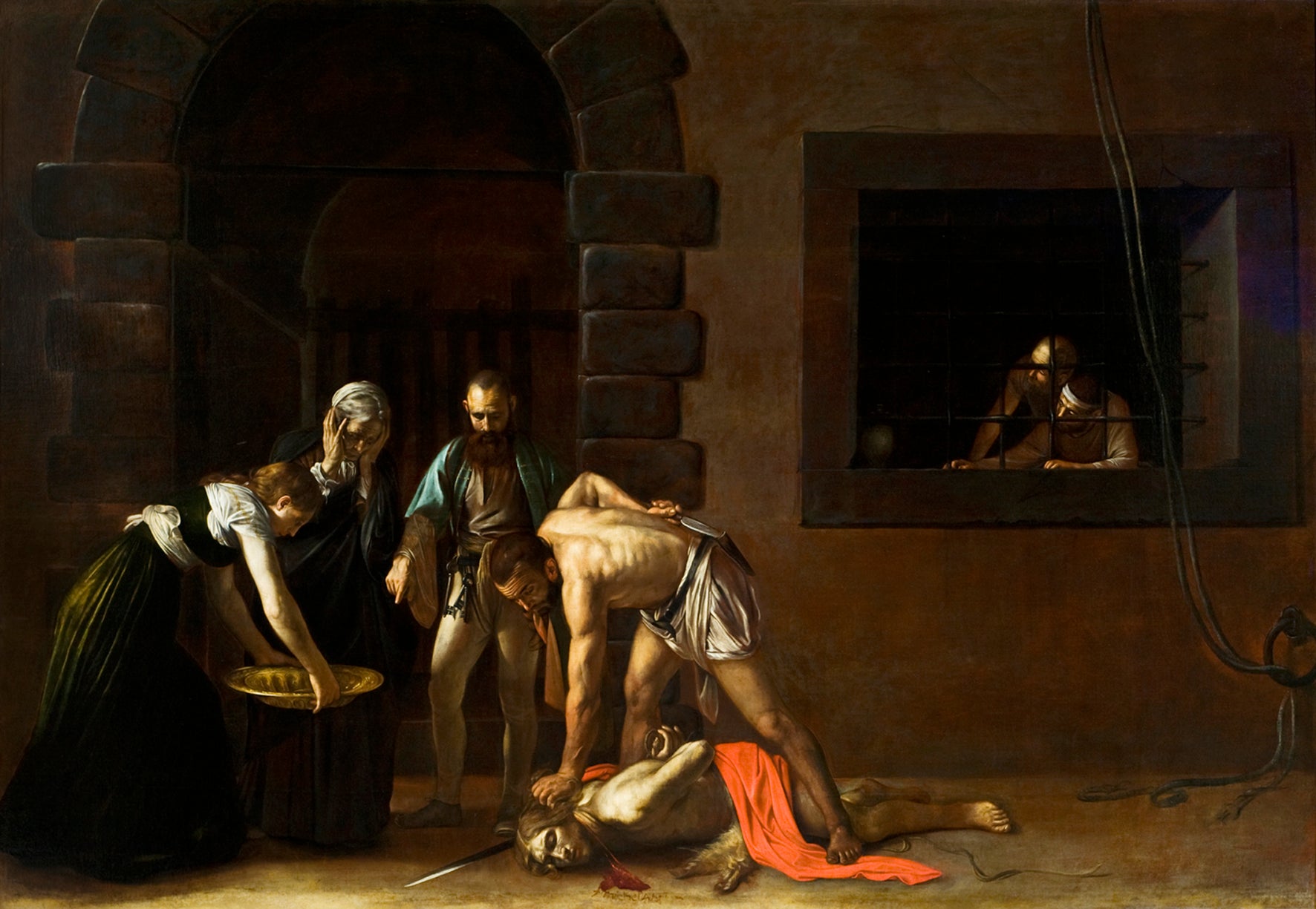 圣胡安包蒂斯塔的斩首-Caravaggio