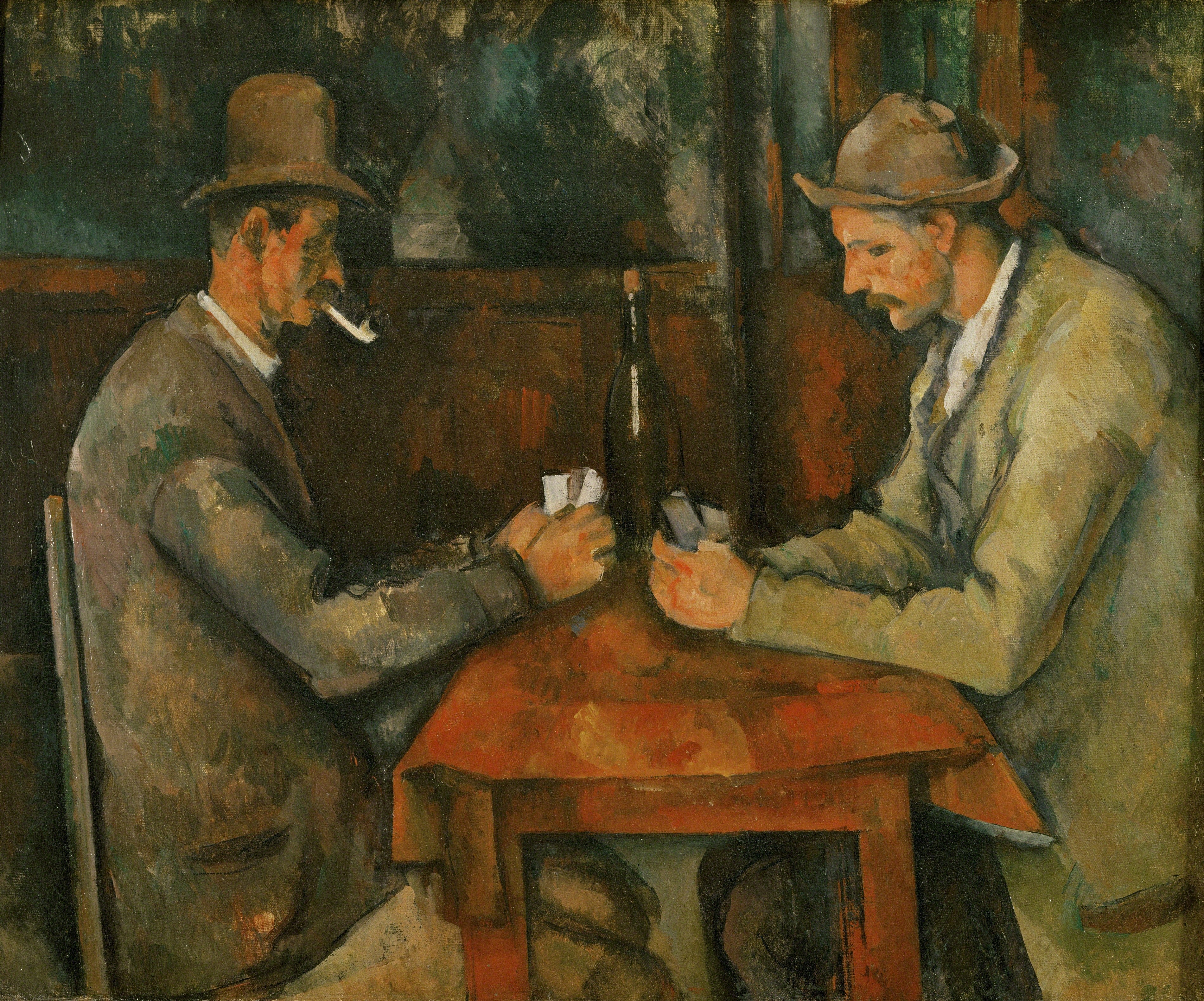 Los jugadores de cartas - Paul Cezanne