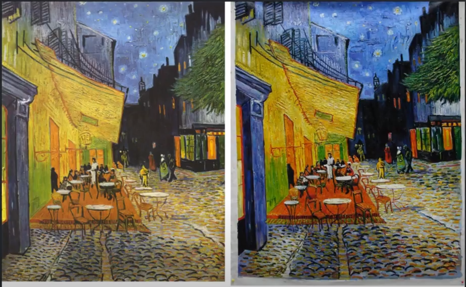 Reproduction of Cafe Terrace at Night - Van Gogh