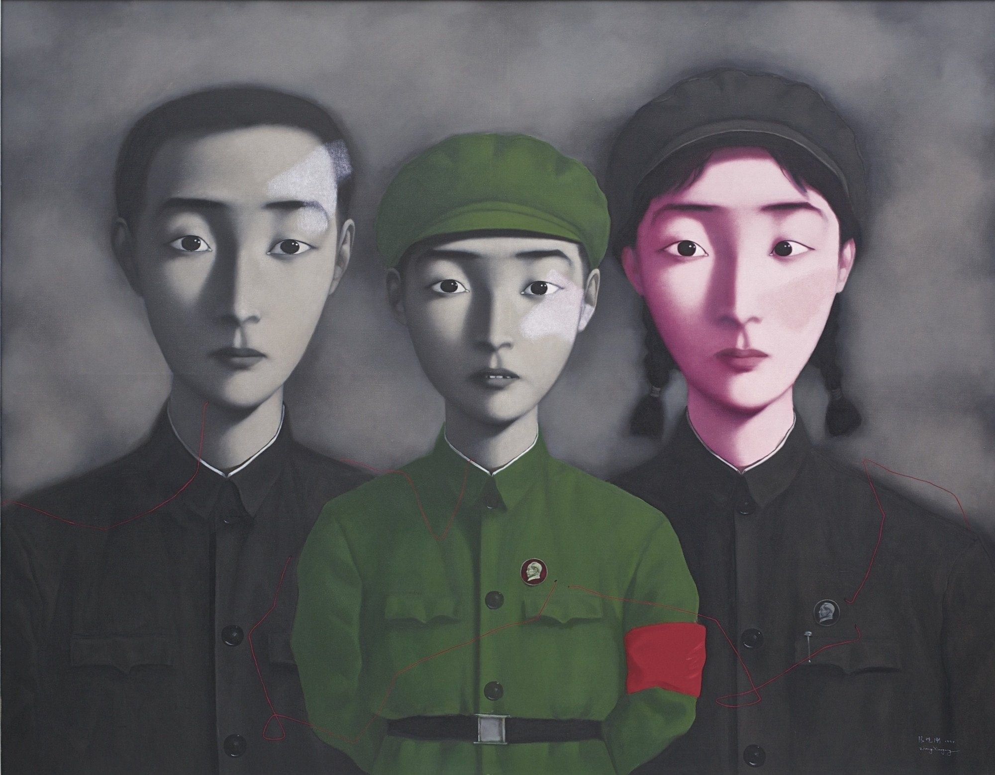 Zhang Xiaogang - Linage: Büyük Aile No.3 (Bloodle Big Aile No. 3)