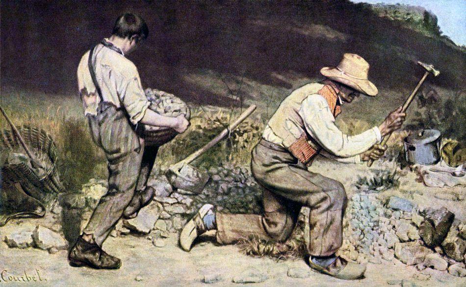 Los Rompedores de Piedra - Gustave Courbet