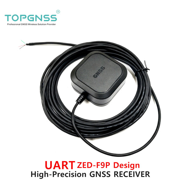 TOP608BT High Precision USB / Bluetooth GNSS Receiver (ZED-F9P multi-b