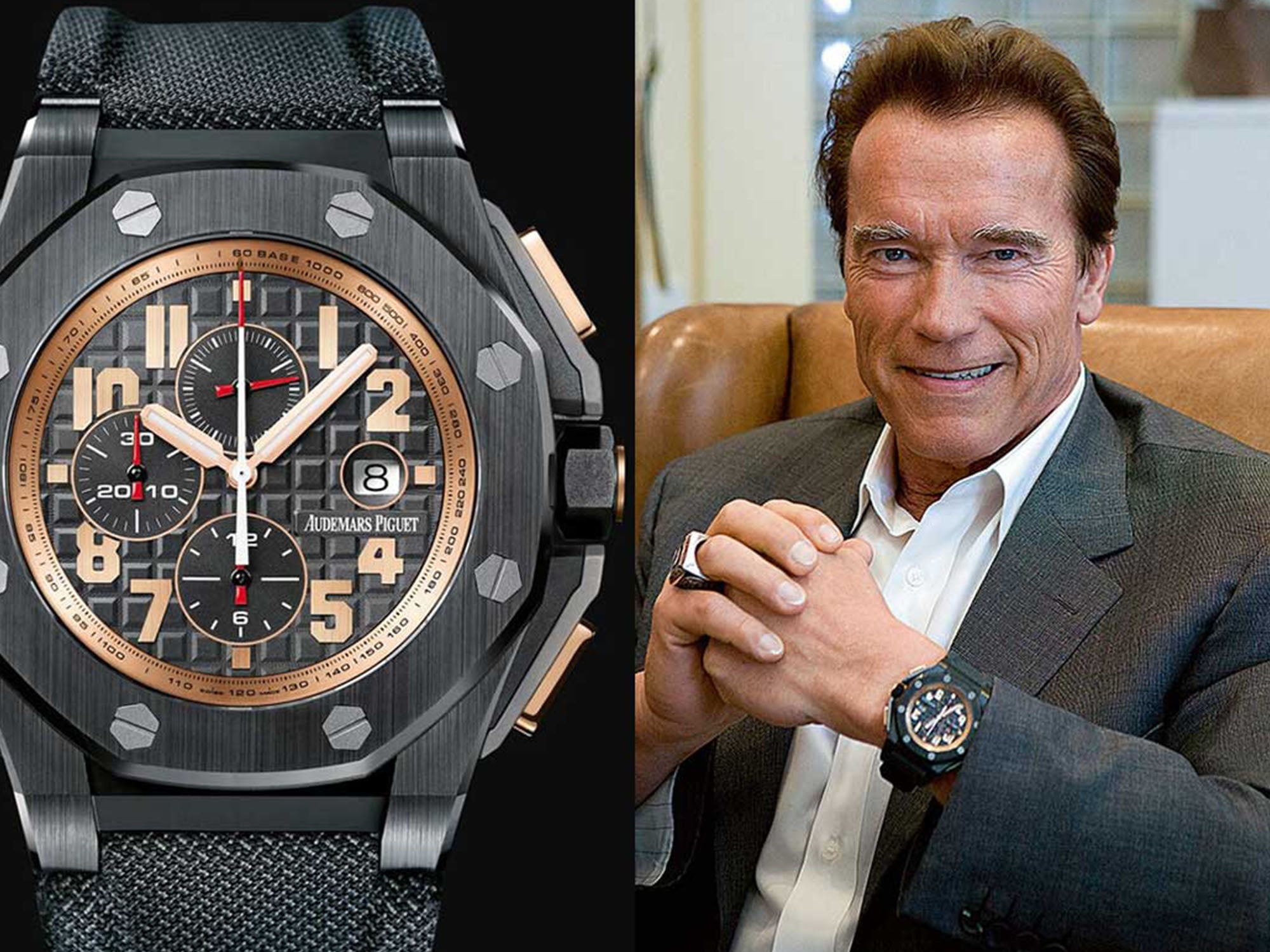 Arnold Schwarzenegger and AP Royal Oak Offshore