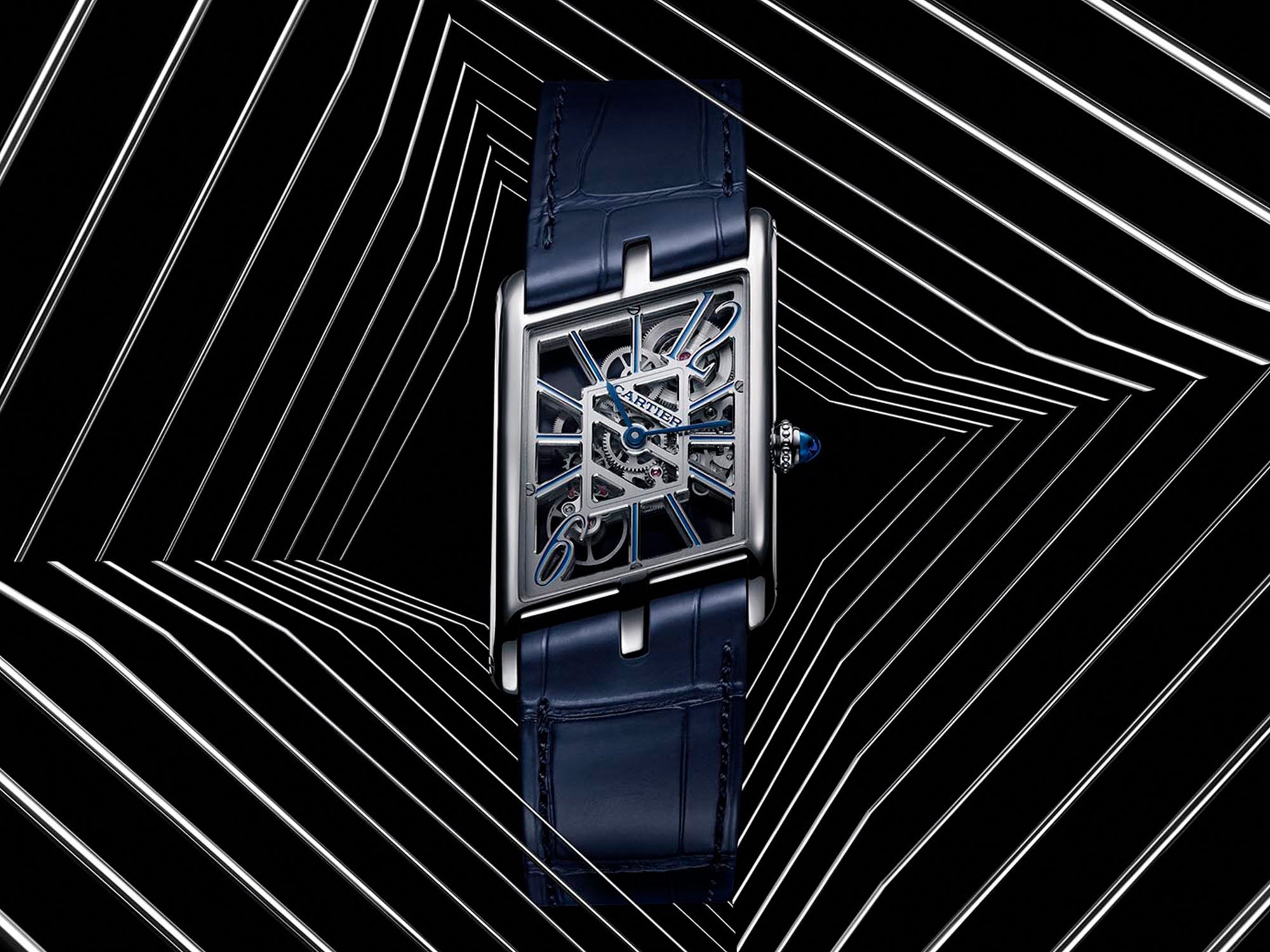 Cartier Tank Asymmetrique Skeleton