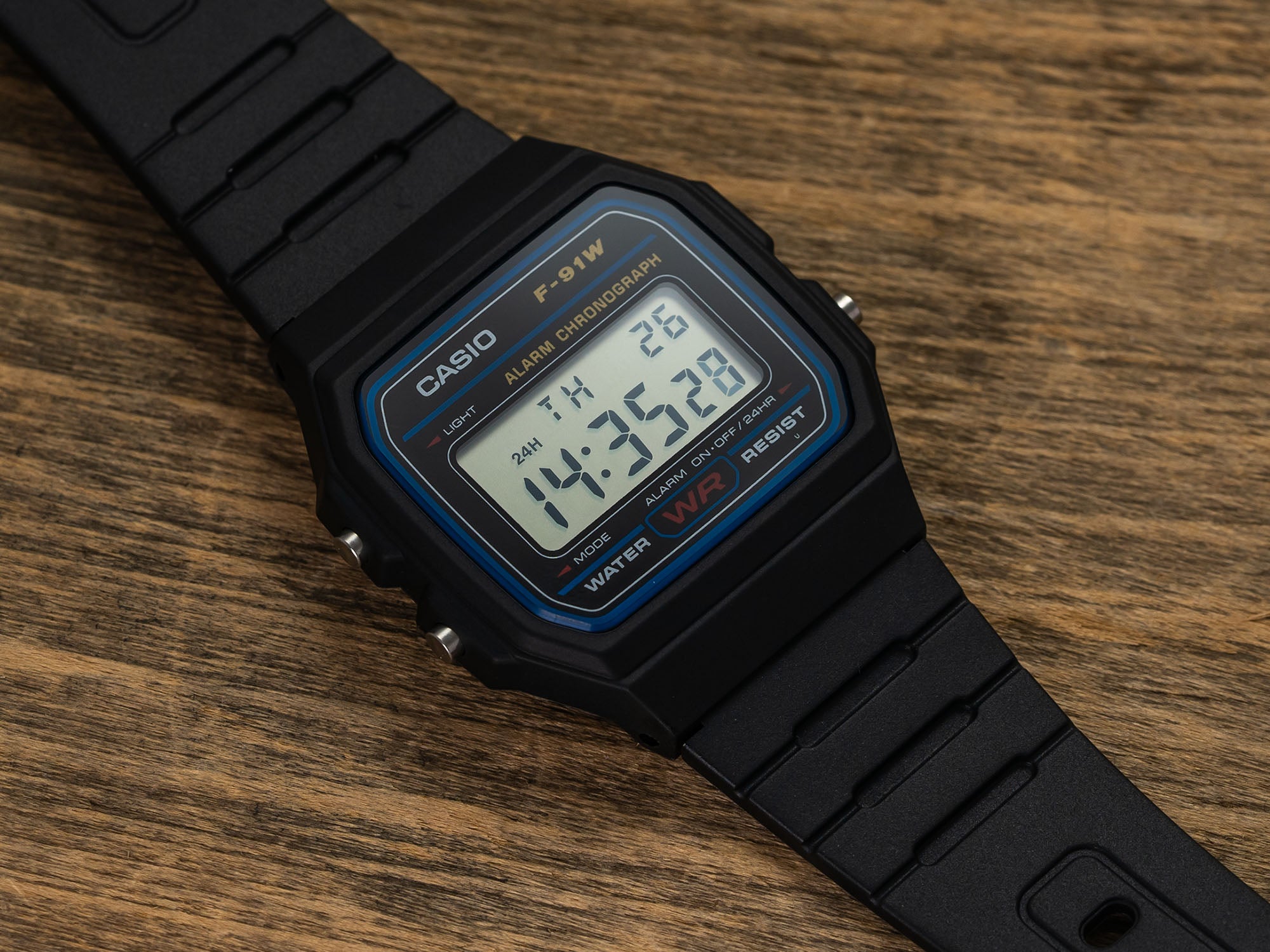 Casio F91W watch