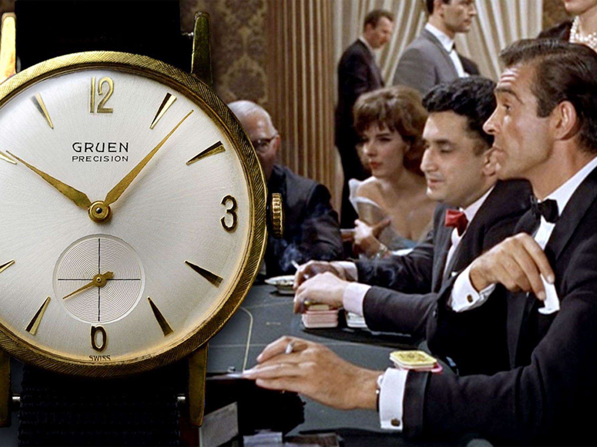 James Bond - Gruen gold watch