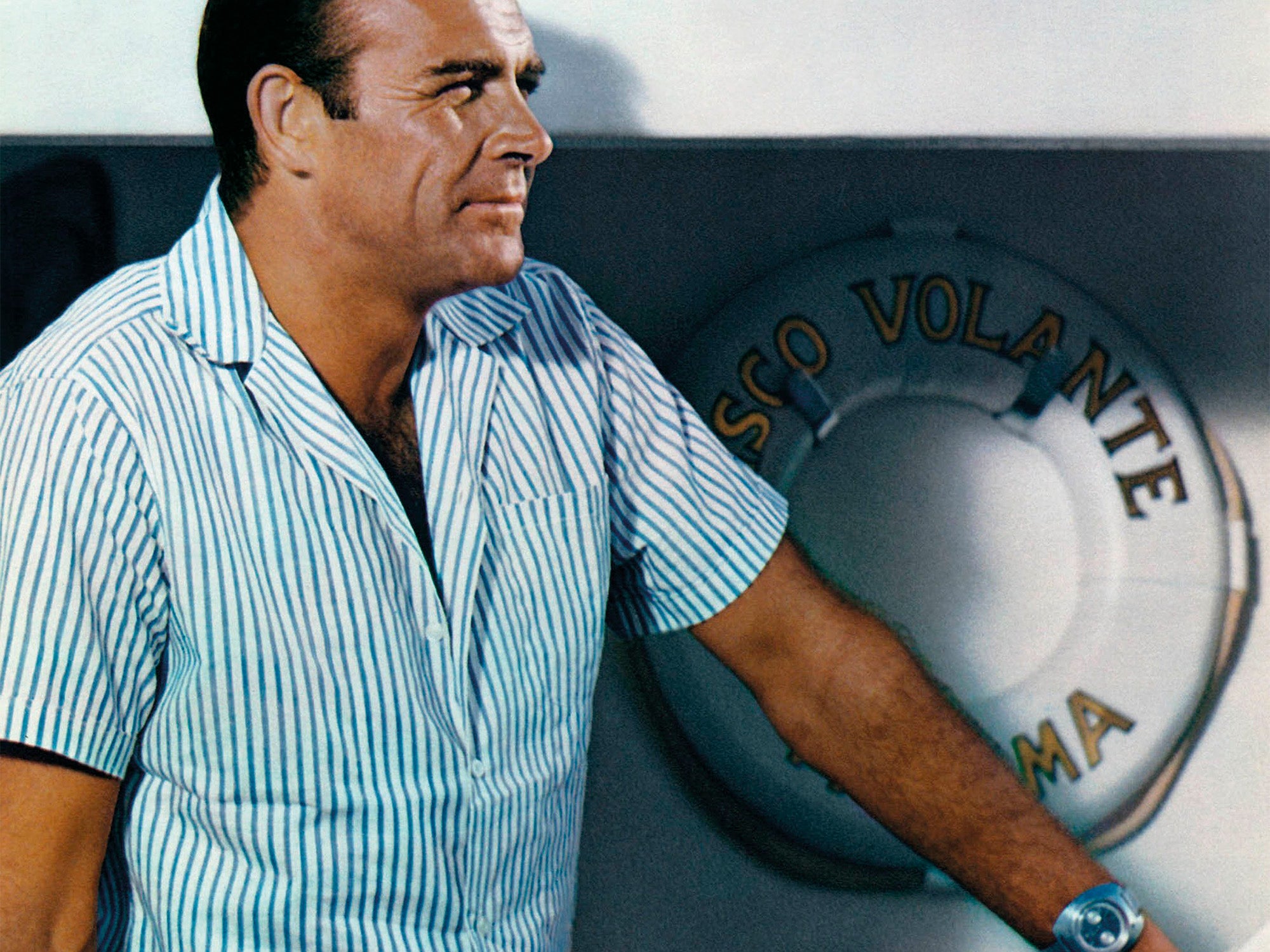 Sean Connery as James Bond wearing Breitling Top Time