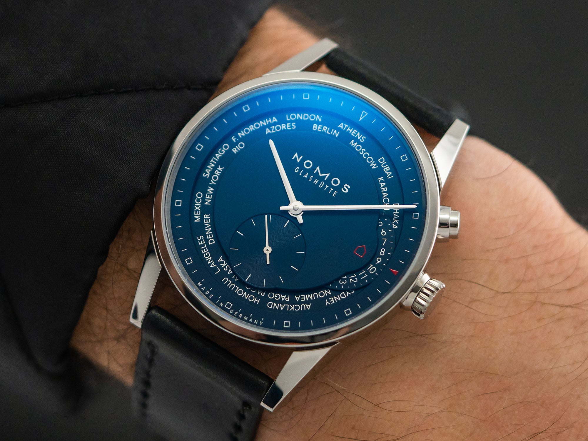 Nomos Zurich Weltzeit Midnight Blue