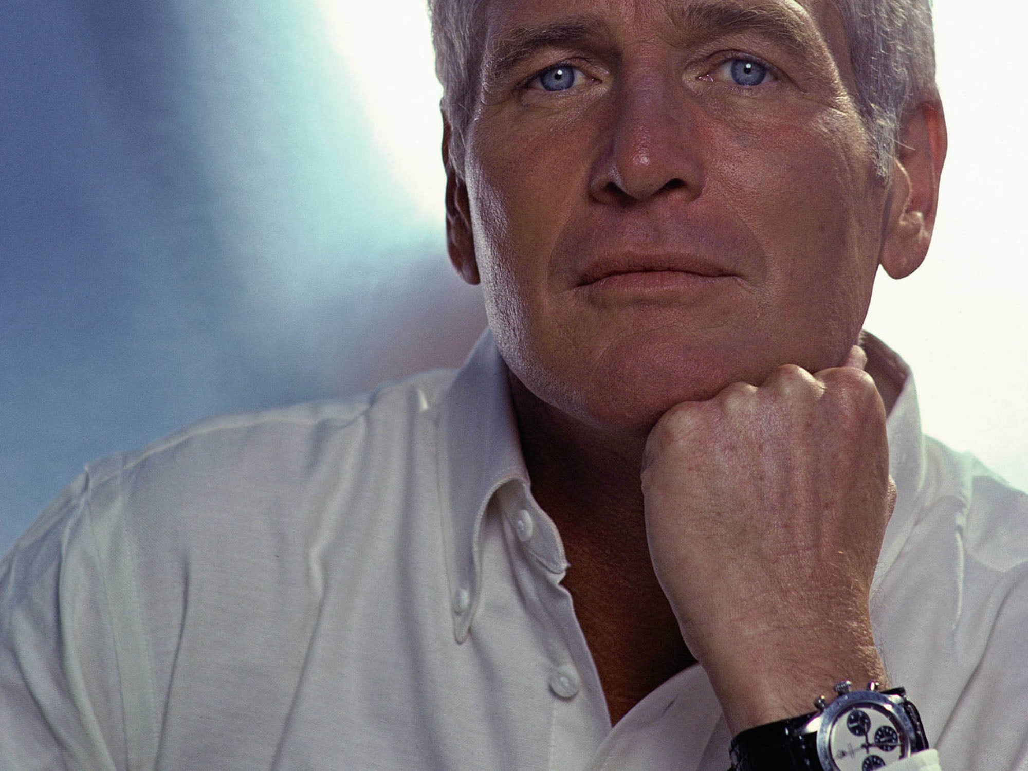 Paul Newman wearing Rolex Daytona
