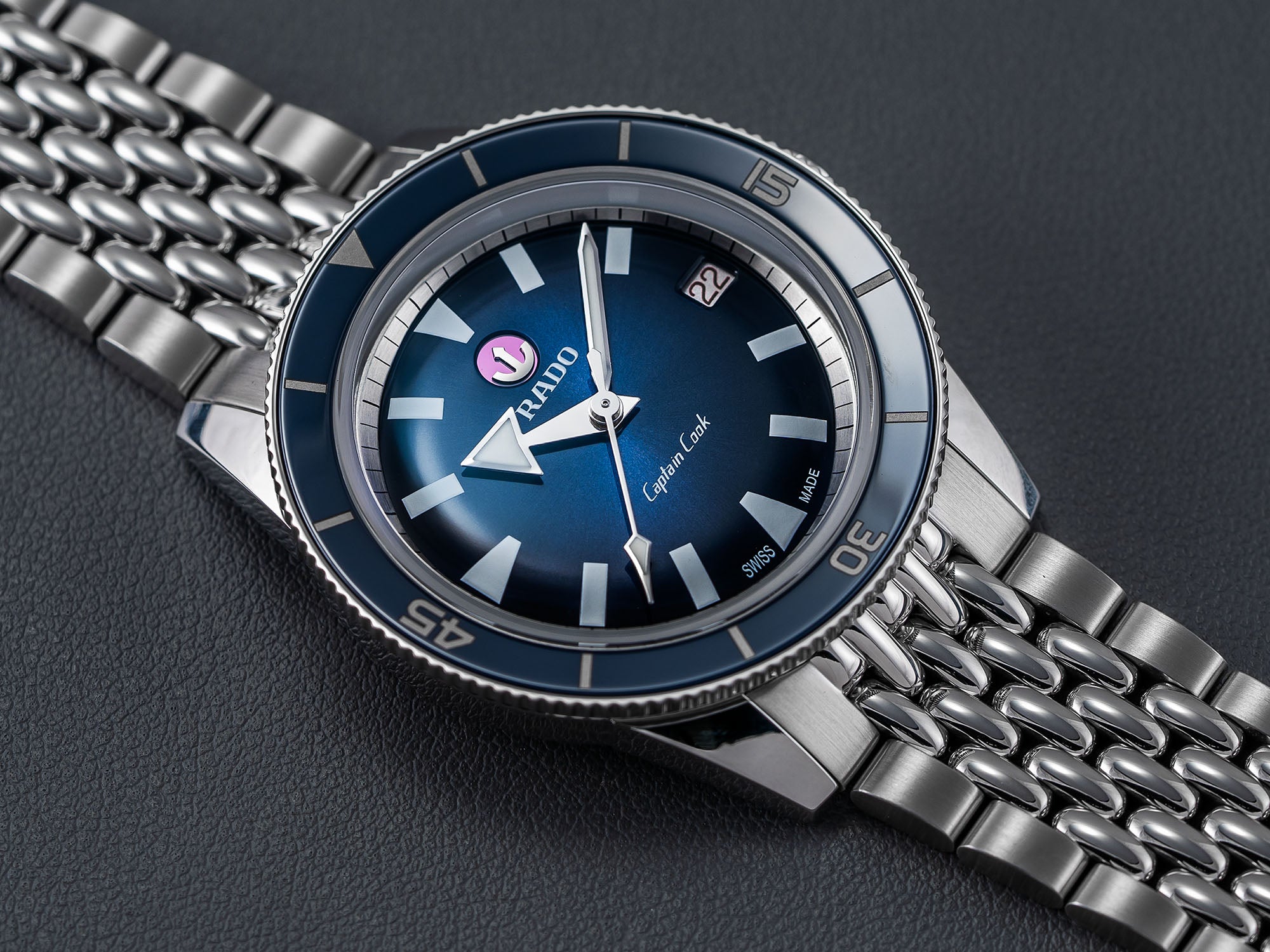 Rado Captain Cook Automatic - steel blue dial