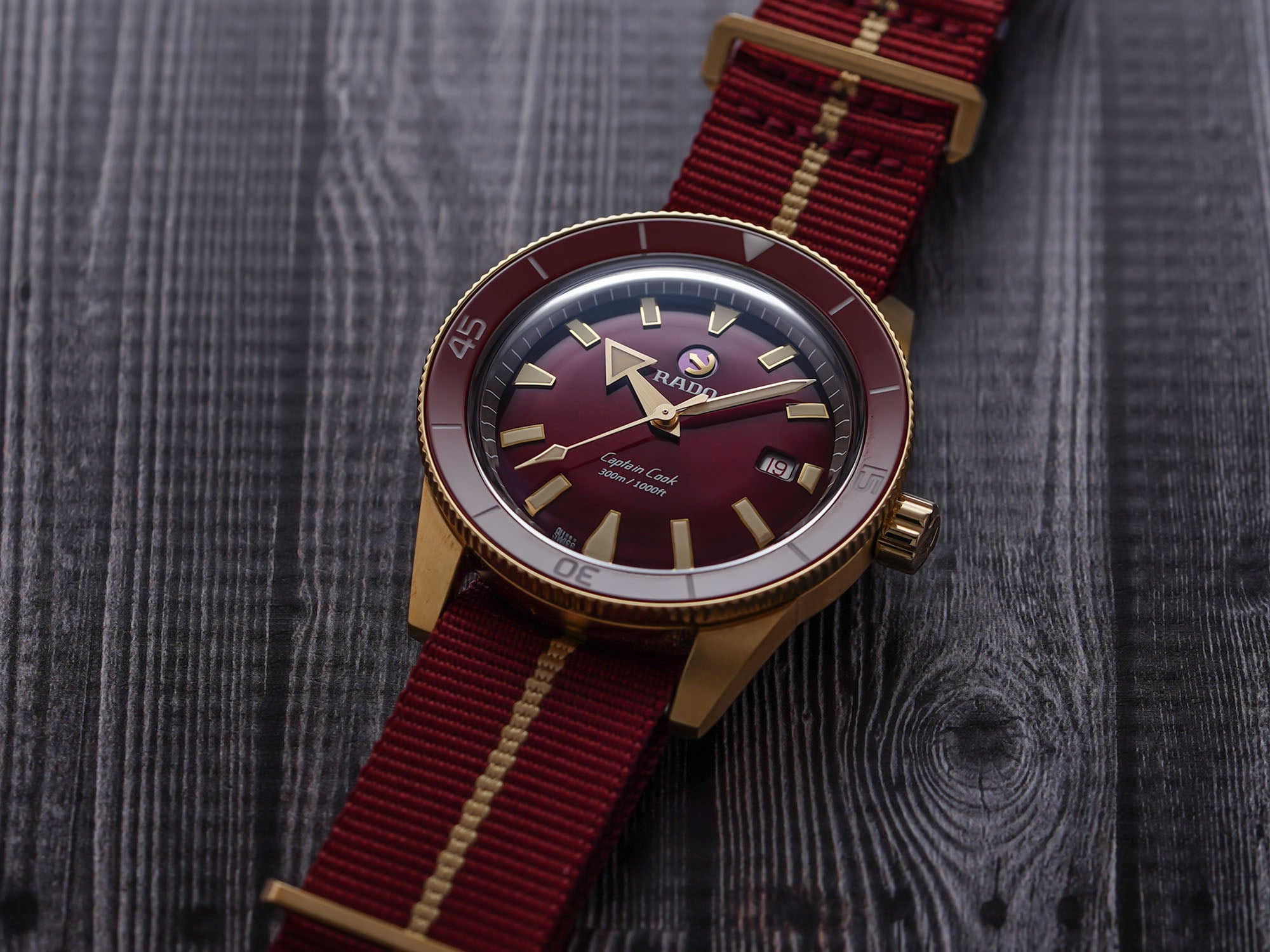 Rado Captain Cook Burgundy Bronze